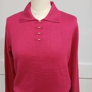 Castle Cherry Jumper with Collar