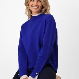 Kate & Pippa Gracie Blue Knit Jumper