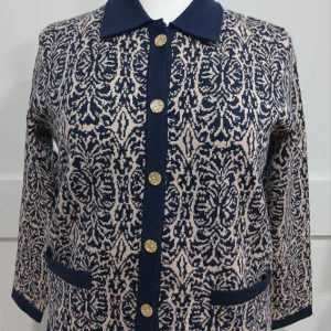 Castle Navy Jacket with Collar DM192